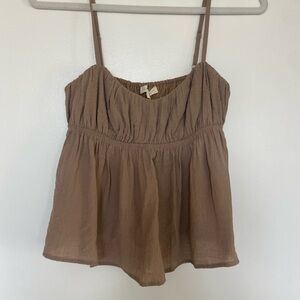 La Hearts Brown Tank Top